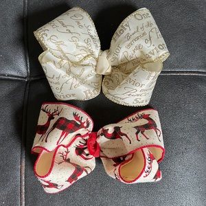 Christmas hair bows